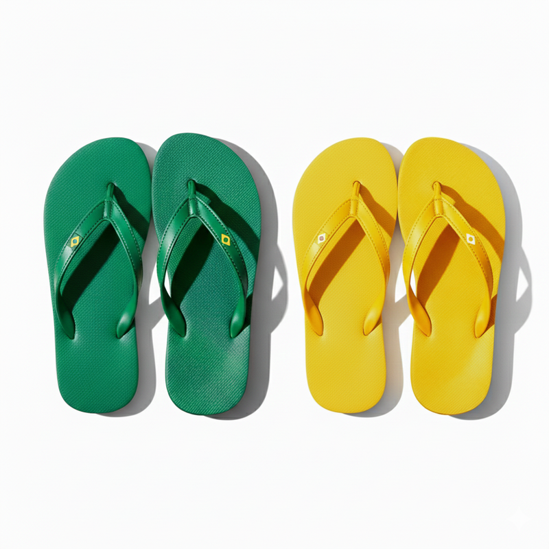 Sandália Verde + Amarela (2) - Unissex